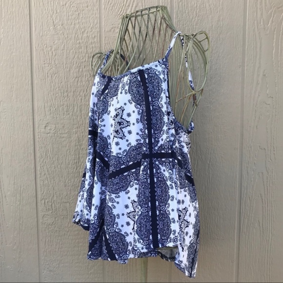 VIBE Sportswear Flowy Tank Top Pattern Medium NWT - Picture 3 of 8